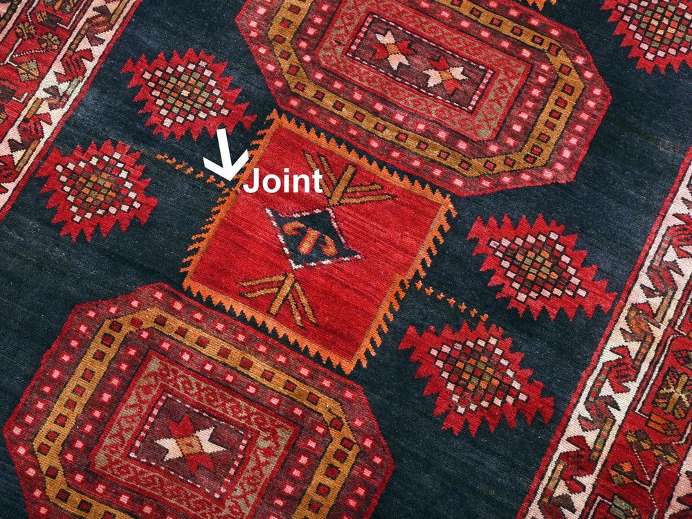 a close up of a rug with the word joint on it