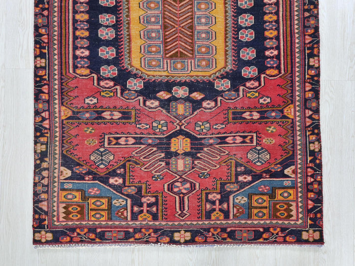 a colorful rug with an intricate design on it