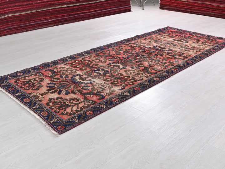 a rug is laying on the floor in a room