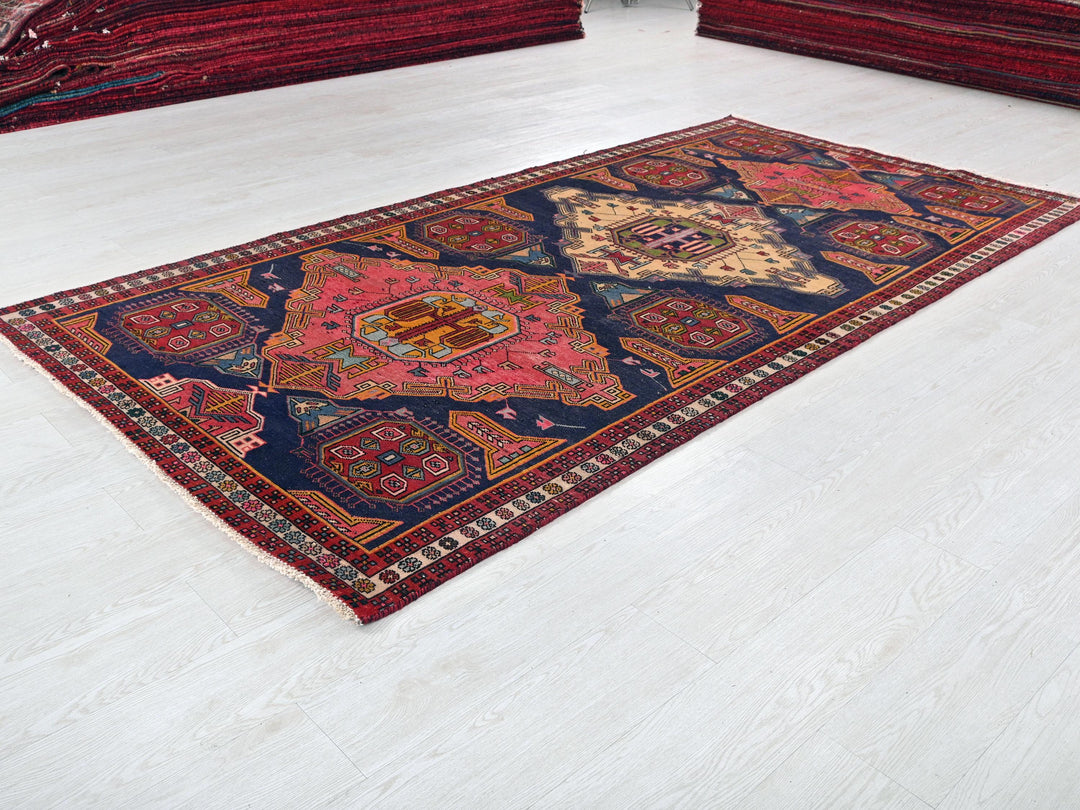 a rug is laying on the floor in a room