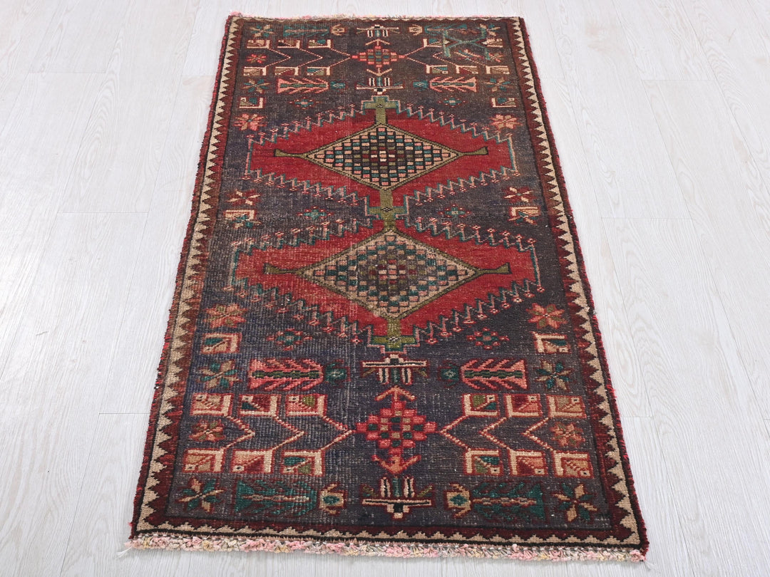 a rug on a wooden floor with a white floor