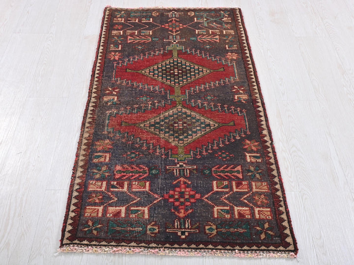 a rug on a wooden floor with a white floor