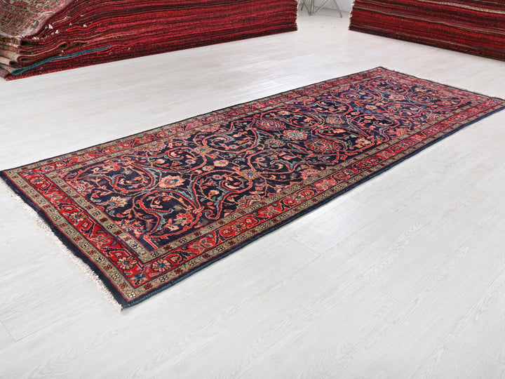 a rug is laying on the floor in a room