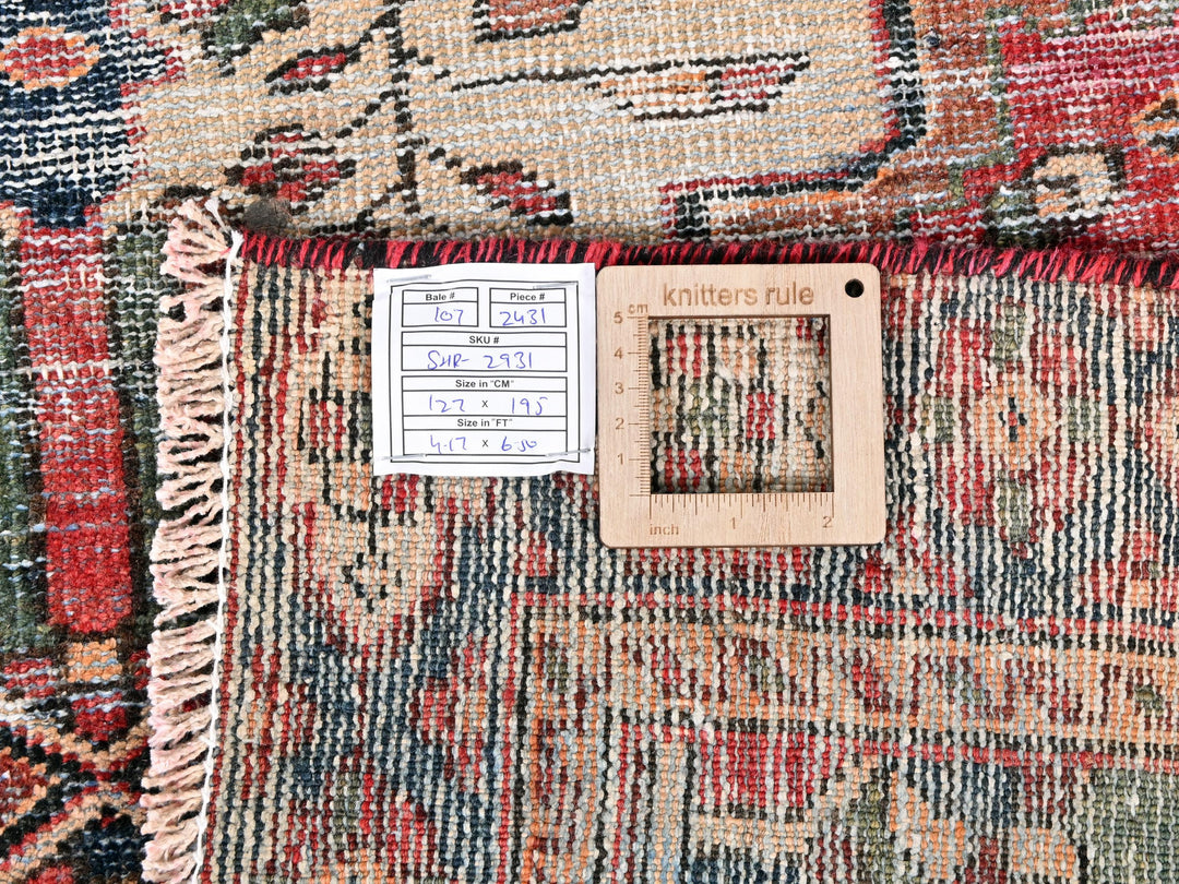 a close up of a rug with a tag on it