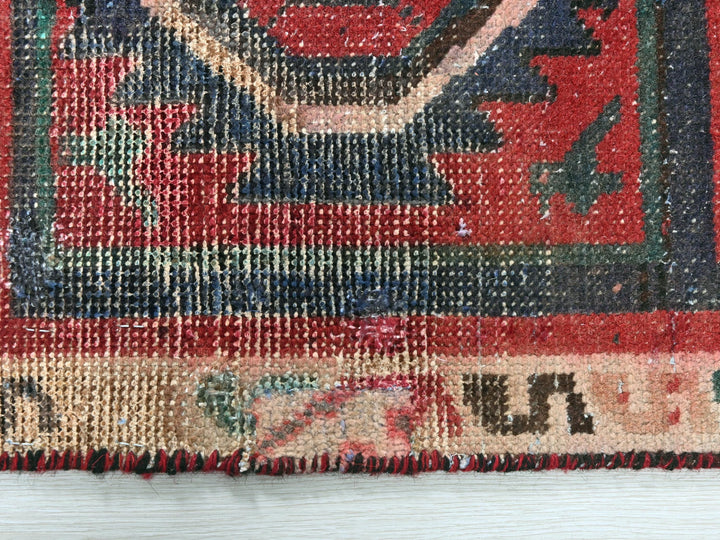 a close up of a rug on a table