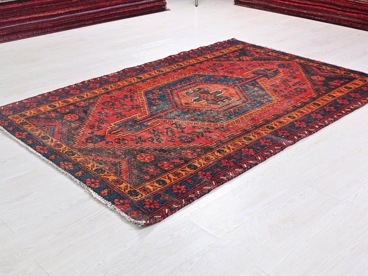 a rug on the floor in a room