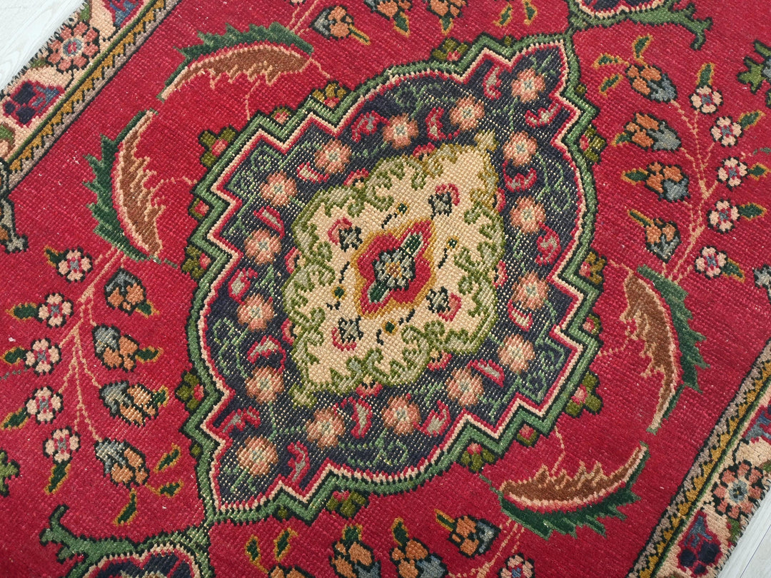 a close up of a rug on the floor