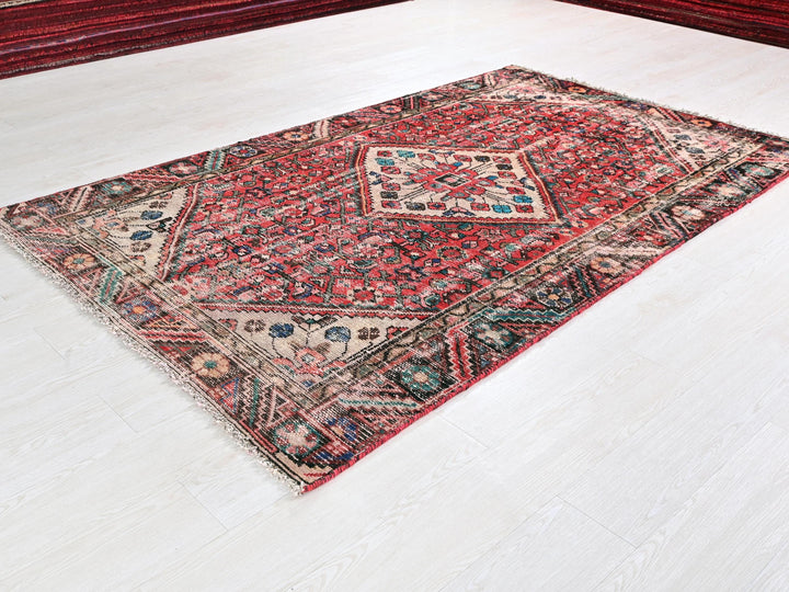 a rug on the floor in a room