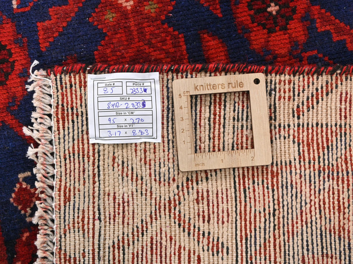 a close up of a rug with a tag on it