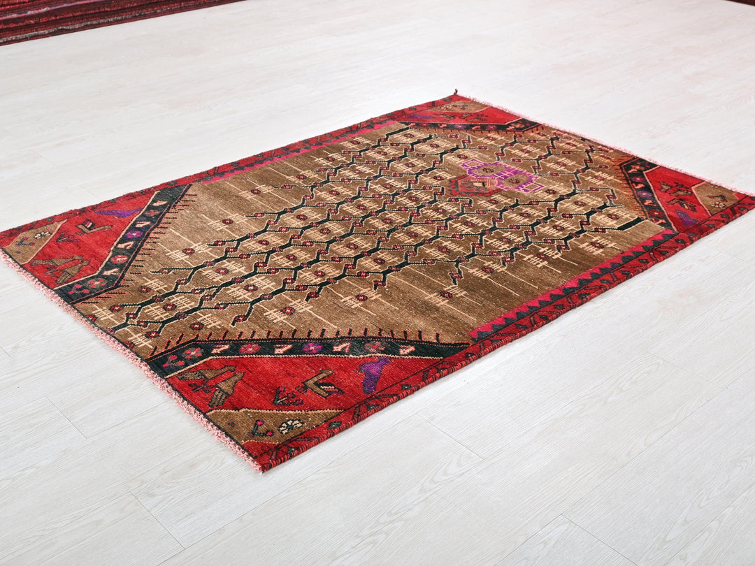 a rug on the floor of a room