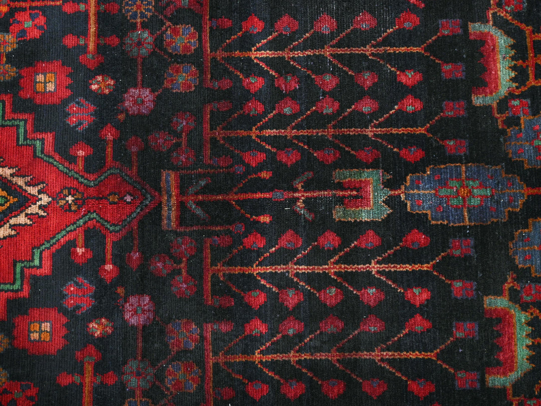 a close up of a rug with a pattern on it