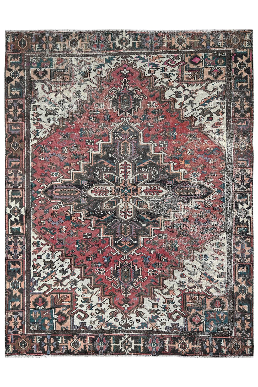 red Large rug 8' 0" x 10' 6"