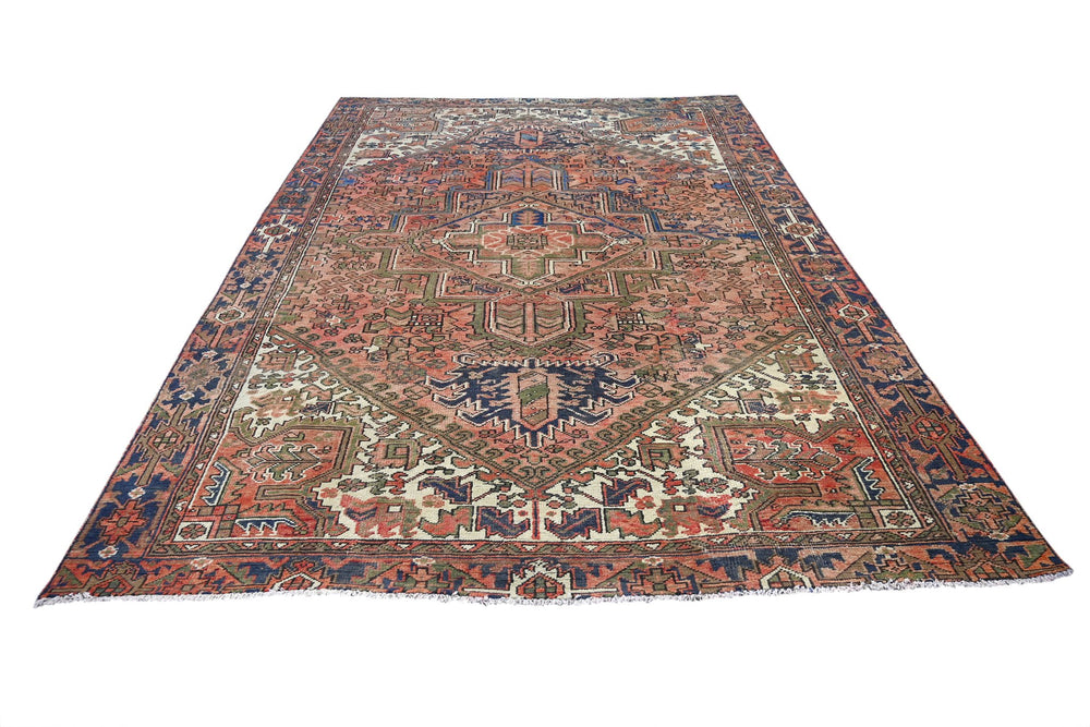 red Large rug 7' 2" x 9' 11"