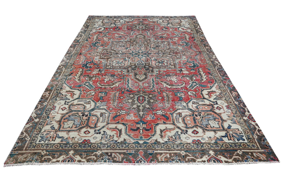 red Large rug 6' 7" x 10' 0"
