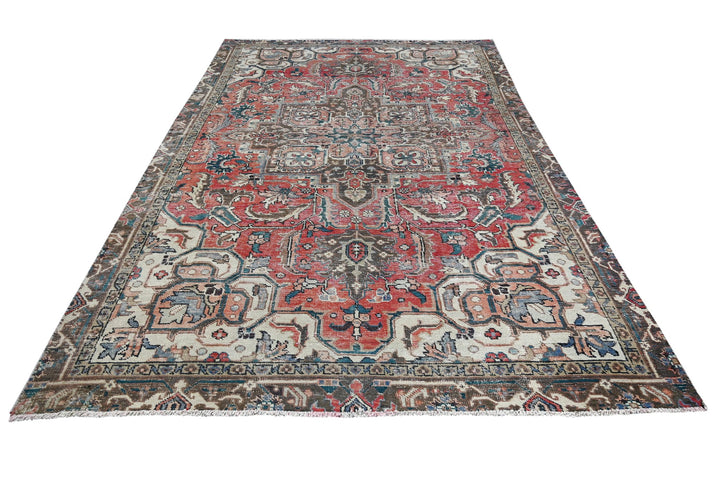 red Large rug 6' 7" x 10' 0"