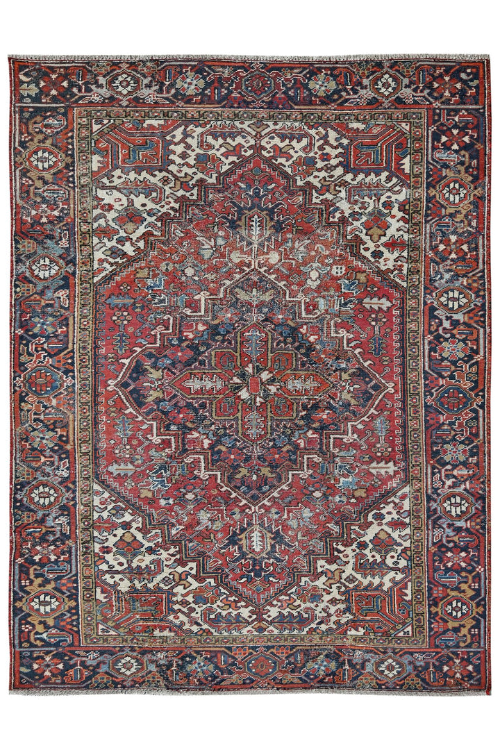 red Medium rug 5' 7" x 8' 4"