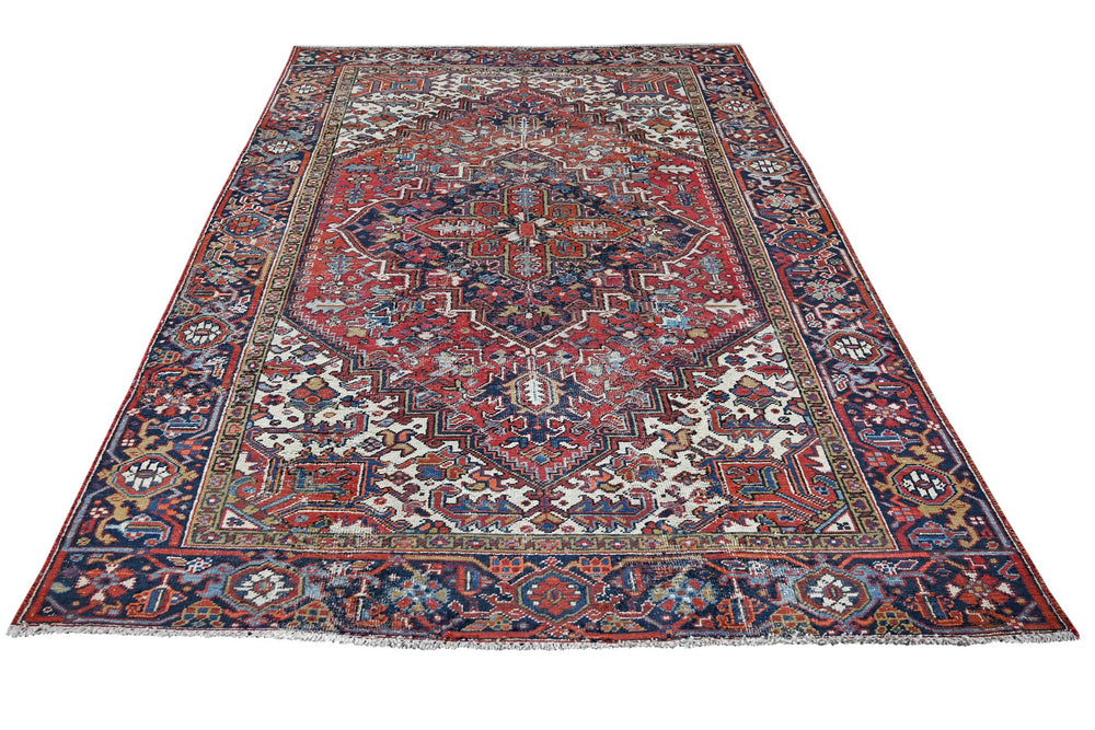red Medium rug 5' 7" x 8' 4"