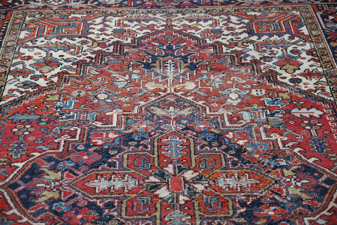 red Medium rug 5' 7" x 8' 4"