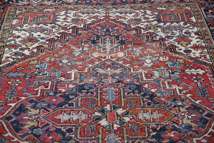 red Medium rug 5' 7" x 8' 4"