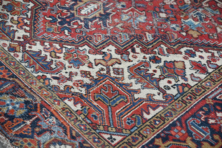 red Medium rug 5' 7" x 8' 4"