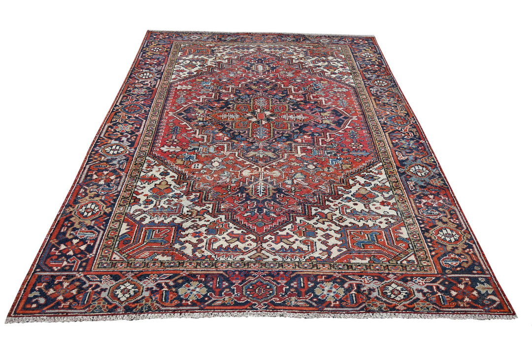 red Medium rug 5' 7" x 8' 4"