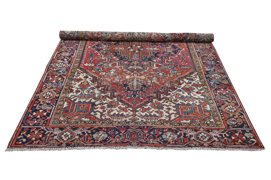 red Medium rug 5' 7" x 8' 4"