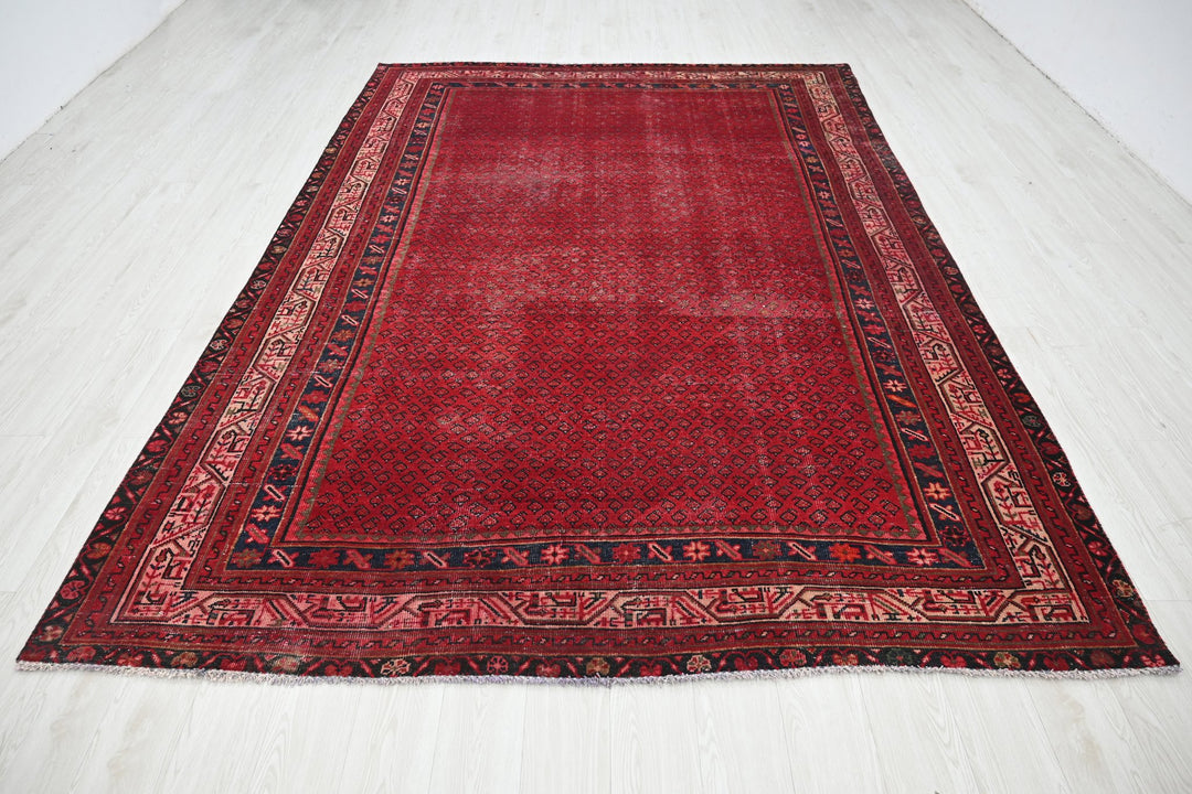 red Large rug 7' 3" x 10' 4"