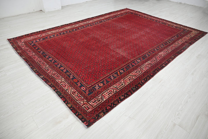 red Large rug 7' 3" x 10' 4"
