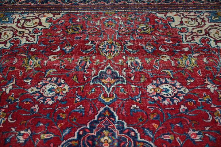 red Large rug 7' 0" x 11' 3"
