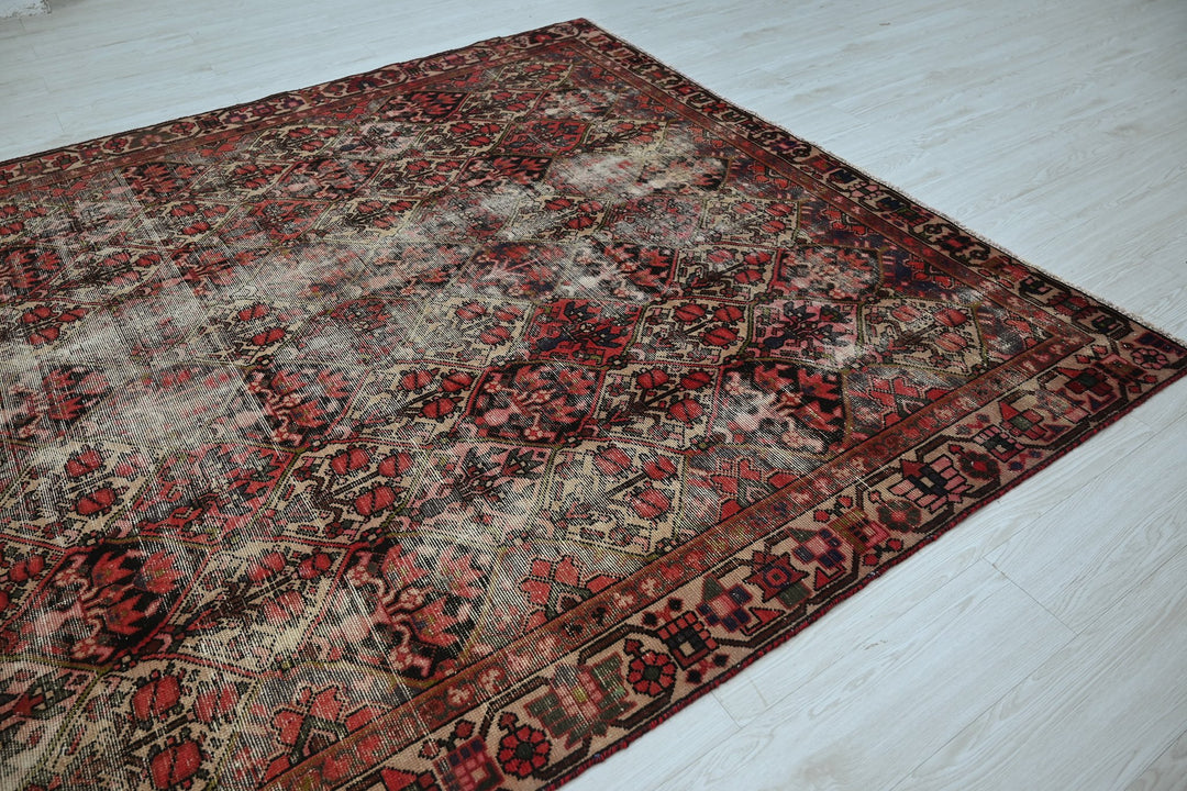 brown Large rug 6' 11" x 9' 2"