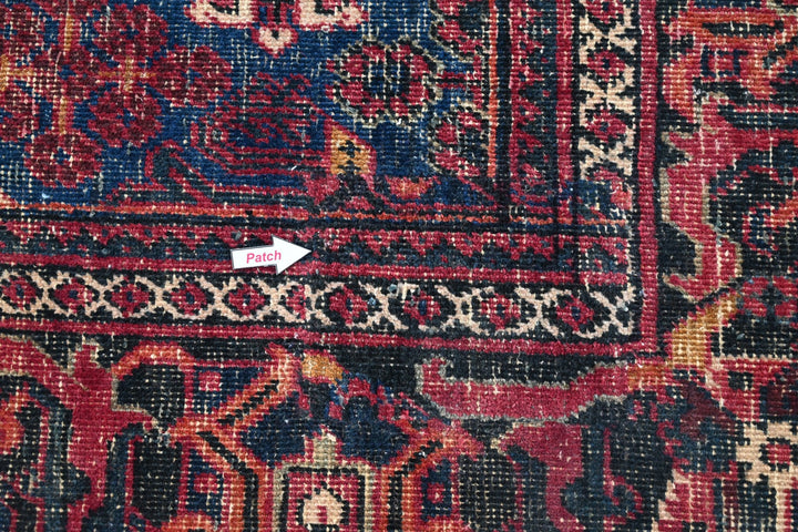 red Medium rug 6' 6" x 9' 0"