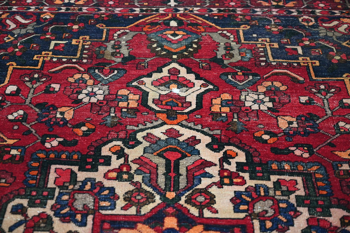 red Medium rug 6' 0" x 9' 3"