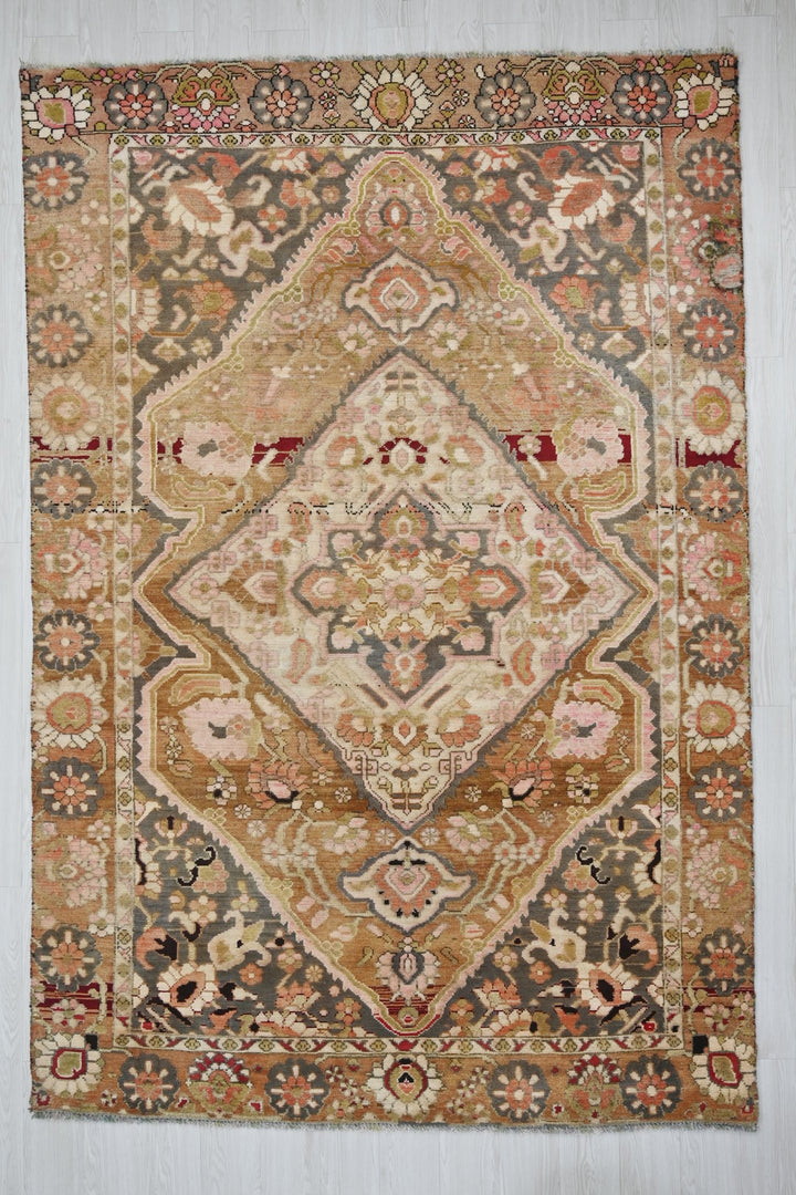 brown Medium rug 6' 0" x 9' 2"