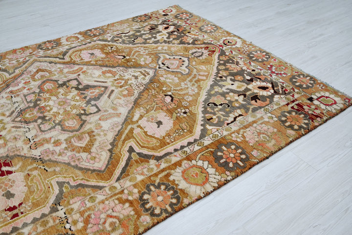 brown Medium rug 6' 0" x 9' 2"