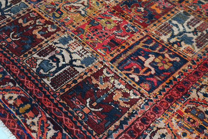red Large rug 6' 7" x 9' 3"