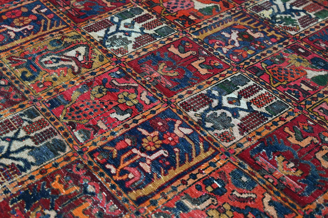 red Large rug 6' 7" x 9' 3"