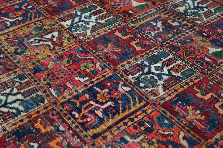 red Large rug 6' 7" x 9' 3"