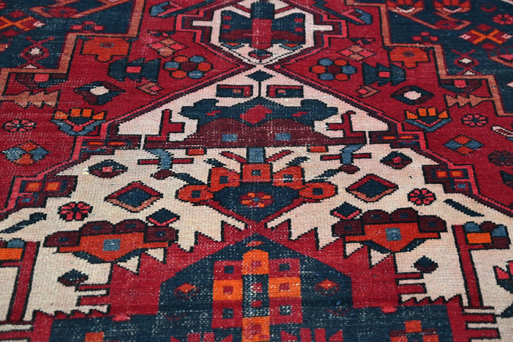 red Medium rug 9' 3" x 6' 3"