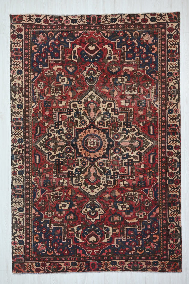 red Large rug 6' 3" x 9' 8"