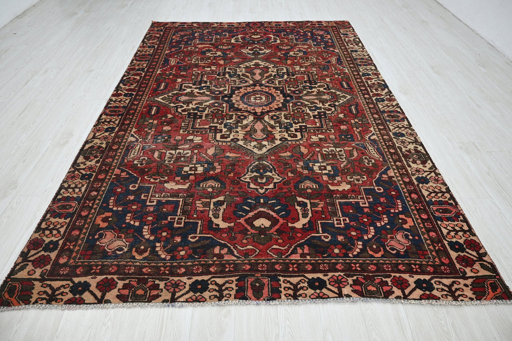 red Large rug 6' 3" x 9' 8"