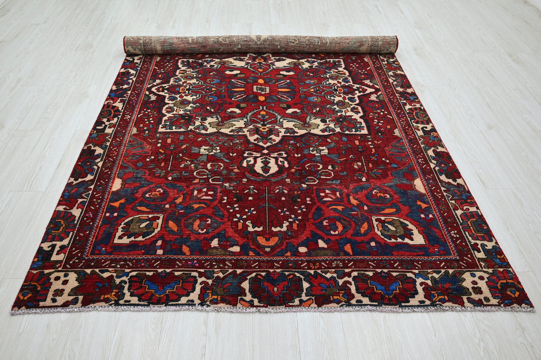 red Medium rug 5' 11" x 9' 0"