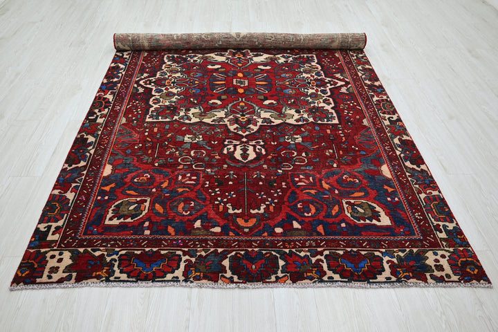 red Medium rug 5' 11" x 9' 0"