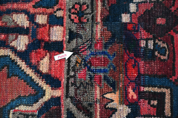 red Medium rug 5' 10" x 9' 1"