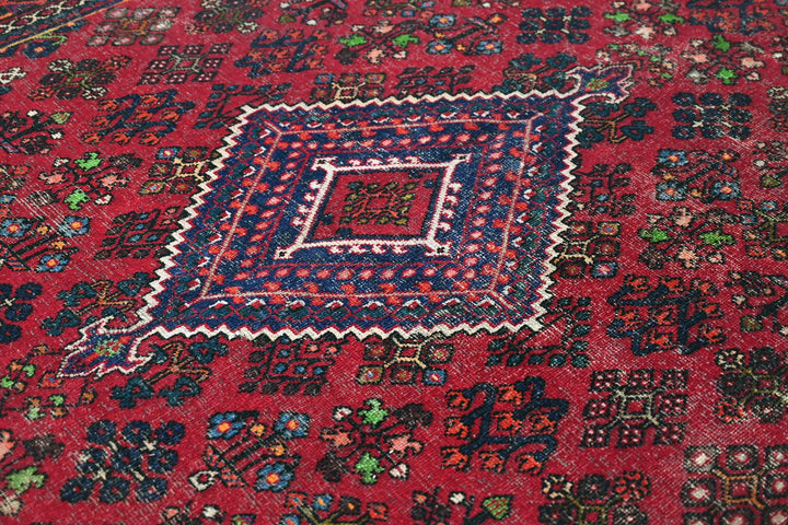 red Large rug 7' 0" x 9' 10"