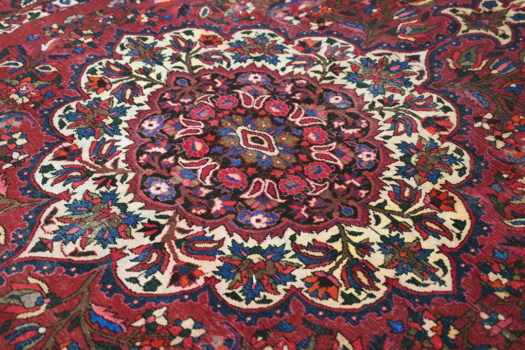 red Large rug 6' 7" x 10' 1"