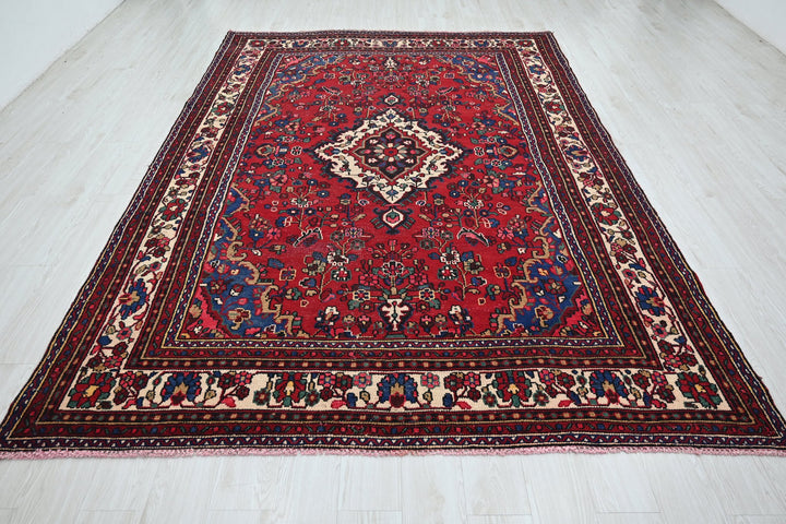 red Large rug 6' 11" x 10' 5"