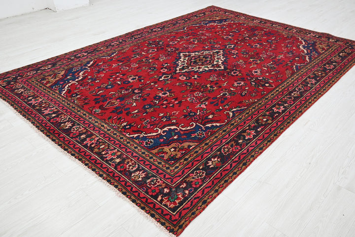 red Large rug 6' 9" x 9' 7"