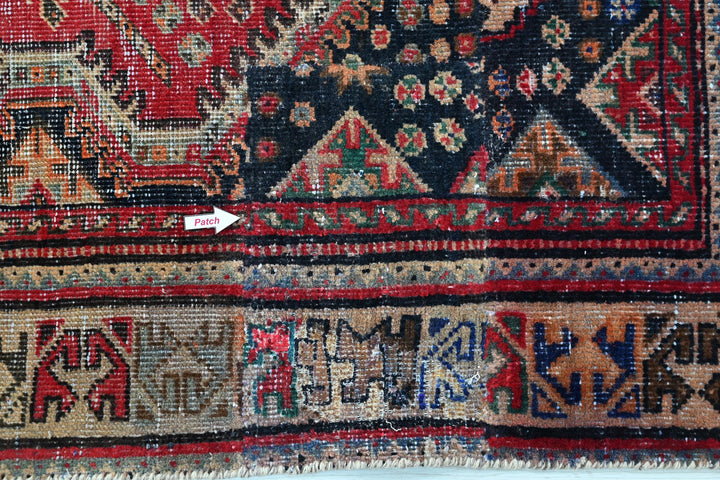 red Medium rug 6' 2" x 8' 10"