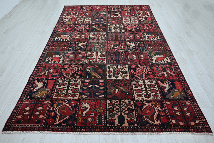 red Medium rug 5' 8" x 9' 3"