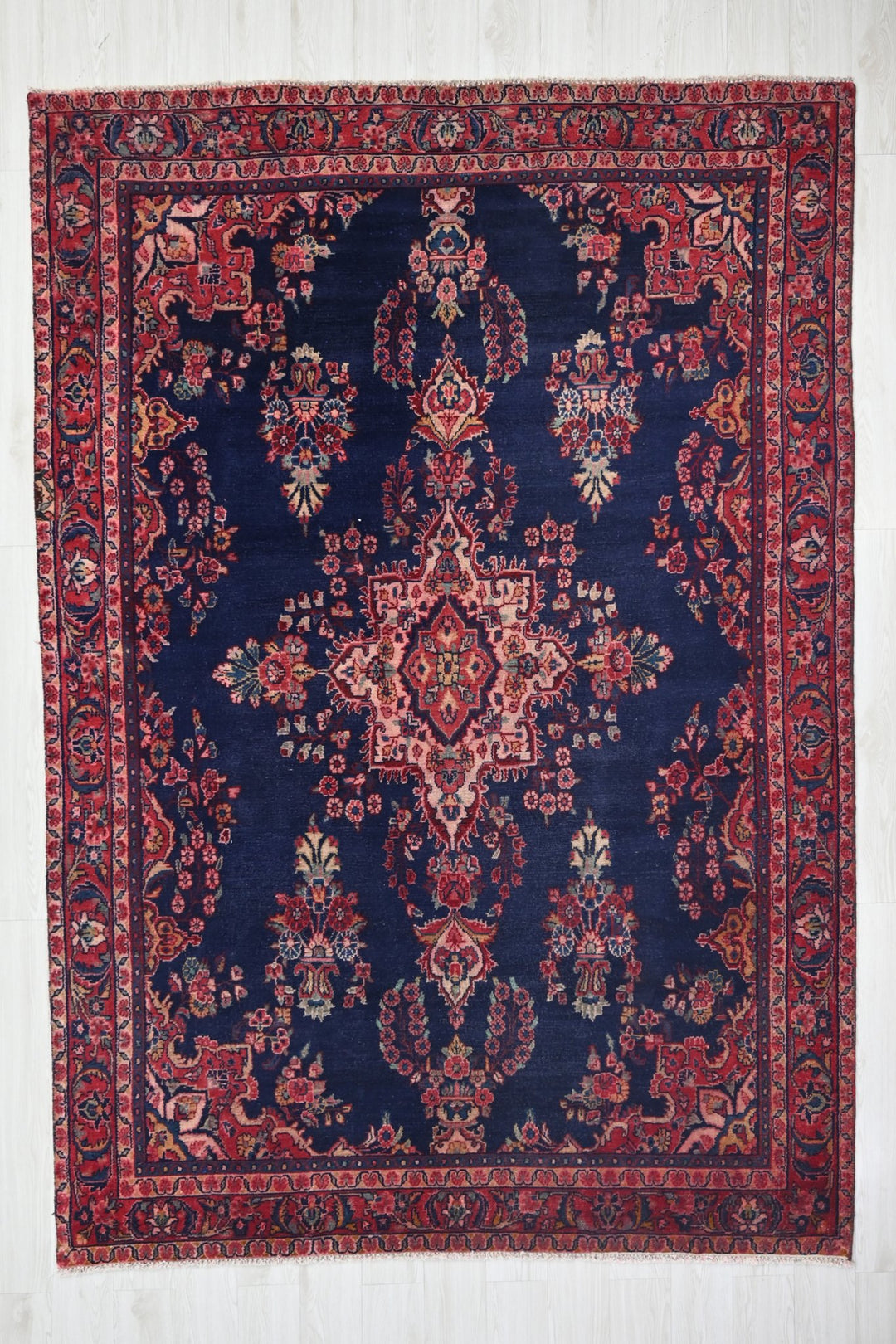 blue Medium rug 6' 6" x 9' 4"